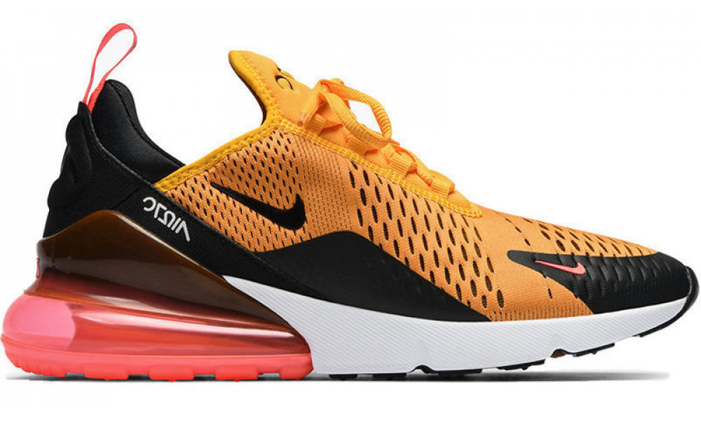 Nike air max 270 black outlet and white and yellow